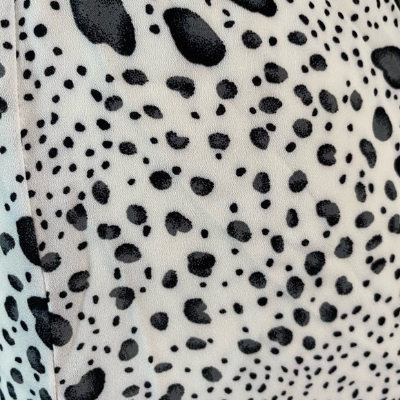 Sienna Sky Dress Black White Dot Dress Adjustable Spaghetti Strap Button Front L - Picture 11 of 12